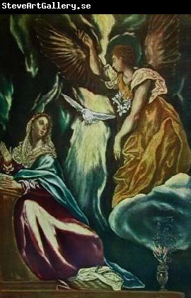 El Greco The Annunciation